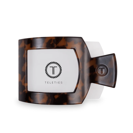 Teleties | Tortoise Large Flat Square Clip