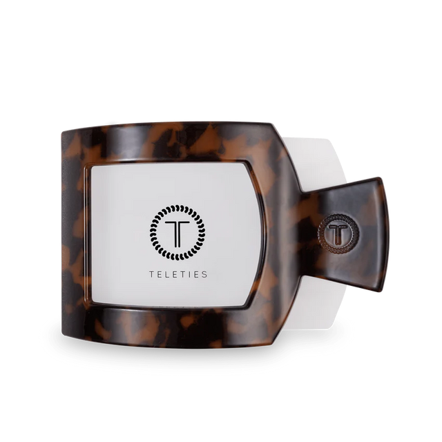 Teleties | Tortoise Large Flat Square Clip