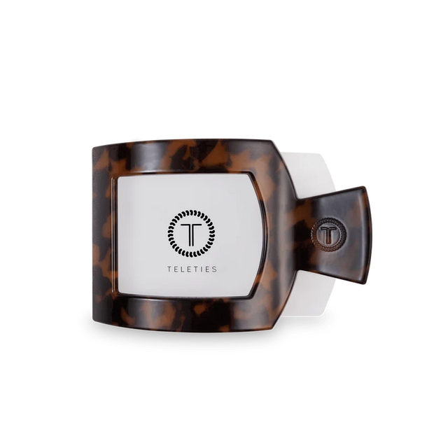 Teleties | Tortoise Medium Flat Square Clip