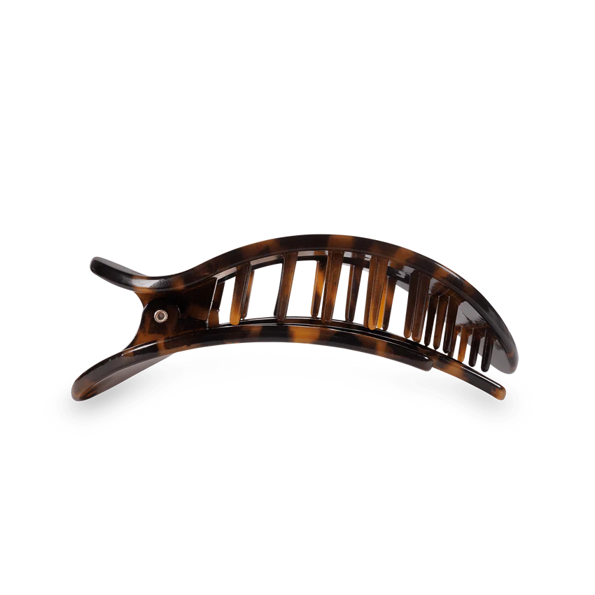Teleties | Tortoise Small Flat Round Clip