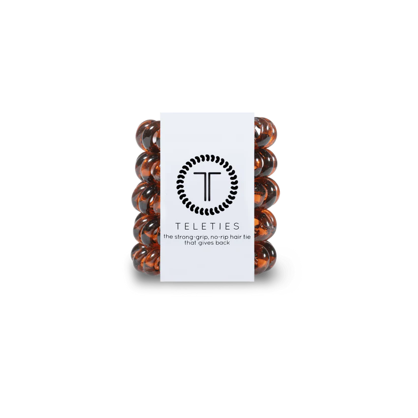Teleties | Tortoise - Tiny Spiral Hair Ties