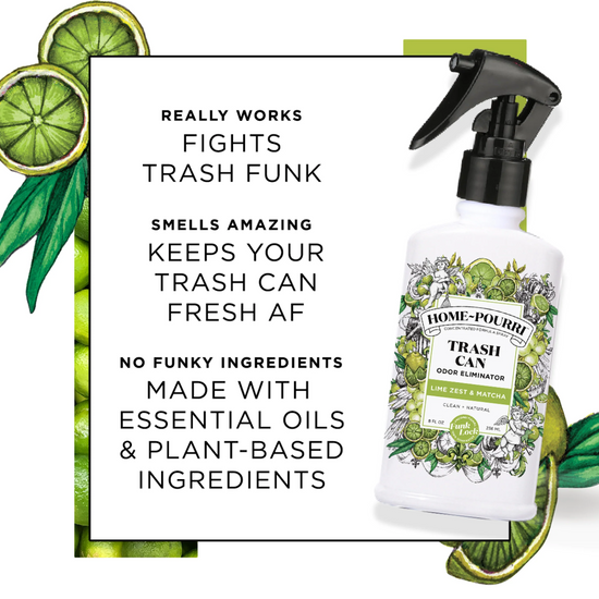 Poo-Pourri | Trash Can Odor Eliminator Lime Zest & Matcha