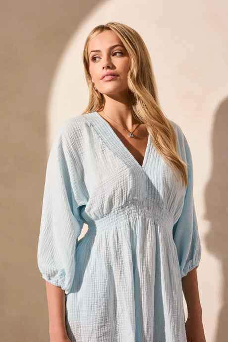 Tribal | Smocked Puff Sleeve Dress