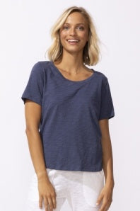 Escape | Cotton Slub High Lo Tee
