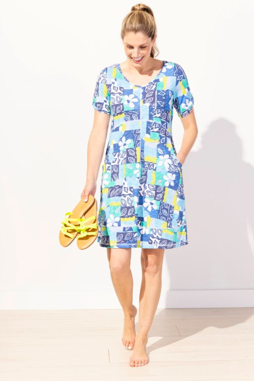 Habitat | Island Hand Block Cotton Bistro Dress