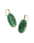 Kendra Scott | Elle Enamel Drop Earrings in Gold Emerald Ilusion