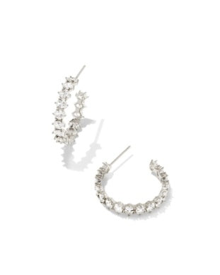 Kendra Scott | Cailin Crystal Hoop Earring Silver