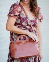 Caroline Hill | Savannah Handbag - Saddle EC