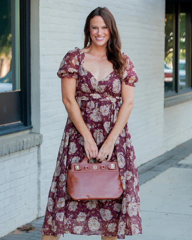 Caroline Hill | Savannah Handbag - Saddle EC