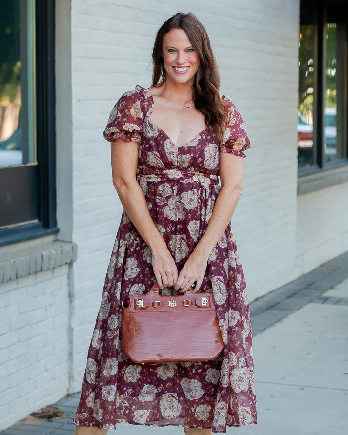 Caroline Hill | Savannah Handbag - Saddle EC