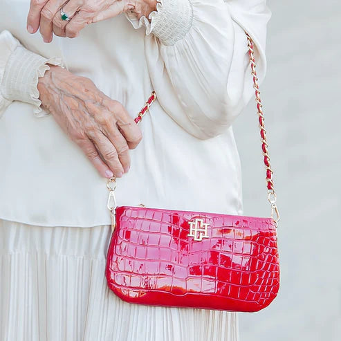 Caroline Hill | Livi Crossbody - Red Patent EC