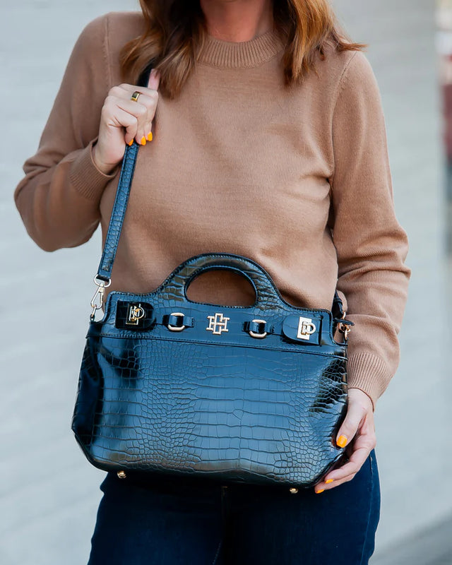 Caroline Hill | Savannah Handbag - Black EC
