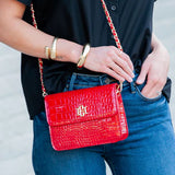 Caroline Hill | Evelyn Crossbody Red Patent EC