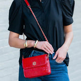 Caroline Hill | Evelyn Crossbody Red Patent EC