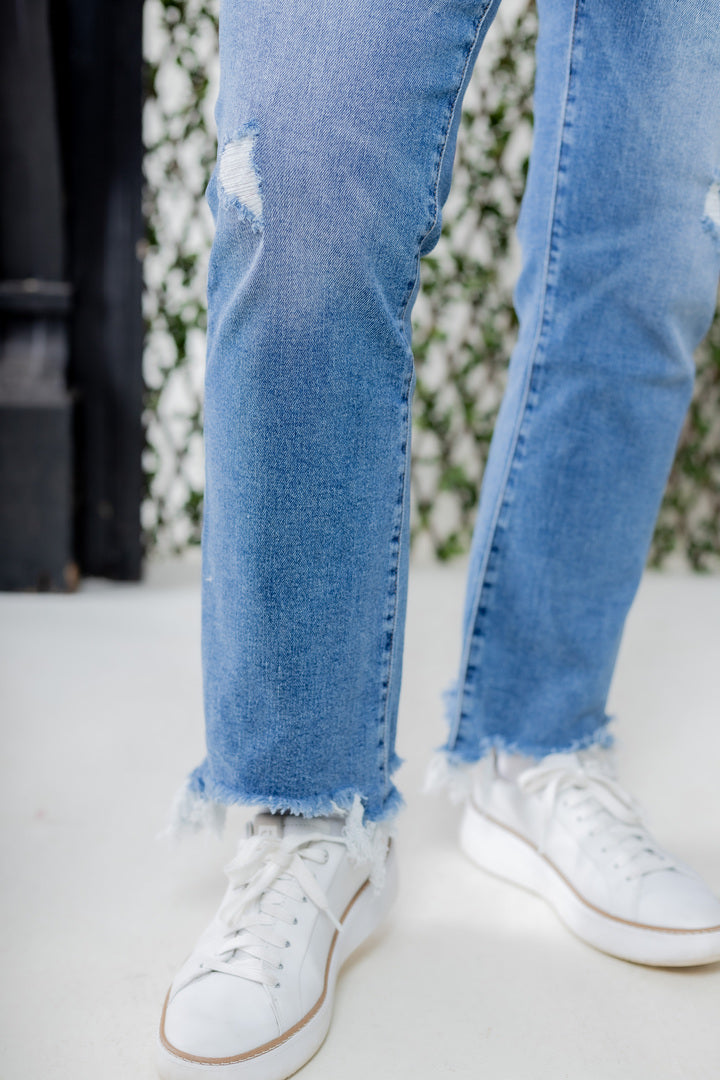 Vervet | Mid Rise Ankle Bootcut Jeans