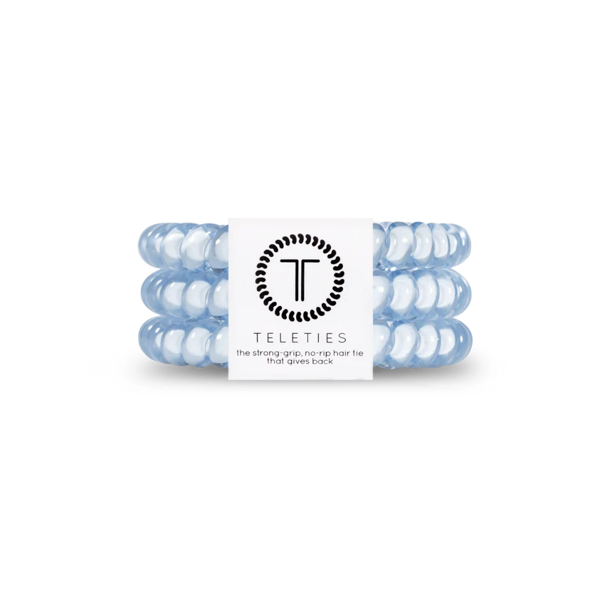 Teleties | Washed Denim Small Hair Ties