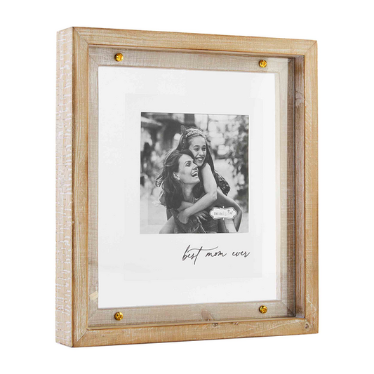 Mudpie | Best Mom Ever Brass Picture Frame