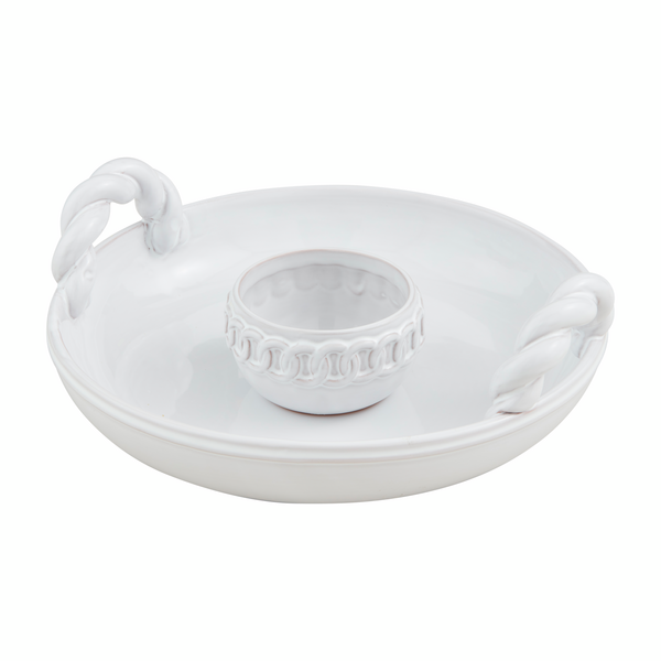 Mudpie | Twisted Handle Chip And Dip Set