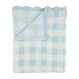 Mudpie | Gingham Chenille Blanket