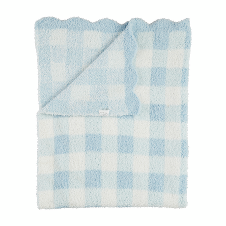 Mudpie | Gingham Chenille Blanket