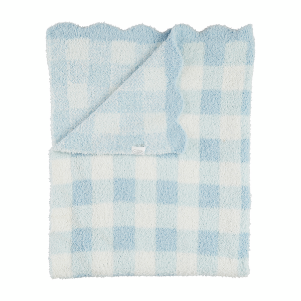 Mudpie | Gingham Chenille Blanket