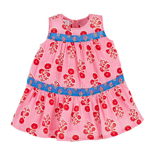 Mudpie | Mixed Block Print Toddler Dress