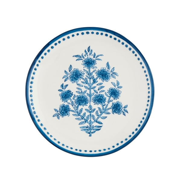 Mudpie | Flower Stem Print Salad Plate