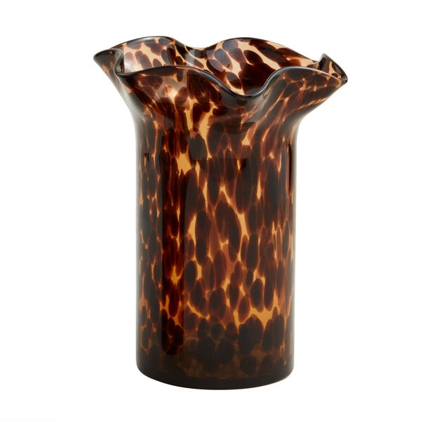 Mudpie | Large Ruffle Glass Tortoise Vase