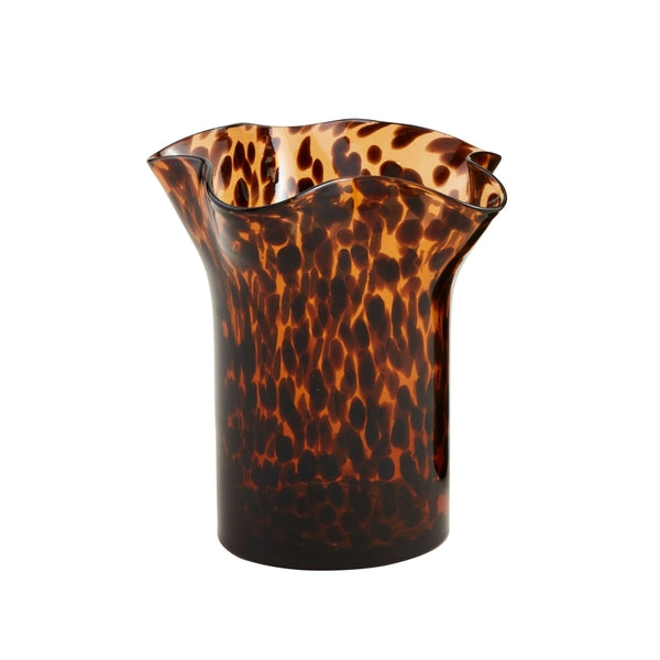 Mudpie | Small Ruffle Glass Tortoise Vase