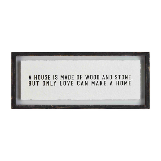 Mudpie | Love Makes A House Glass Plaque