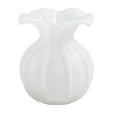 Mudpie | Small Ruffled Glass Vase