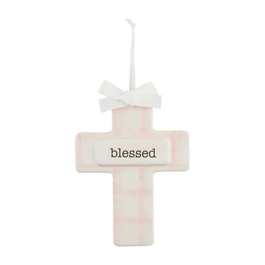 Mudpie | Pink Blessed Keepsake Cross