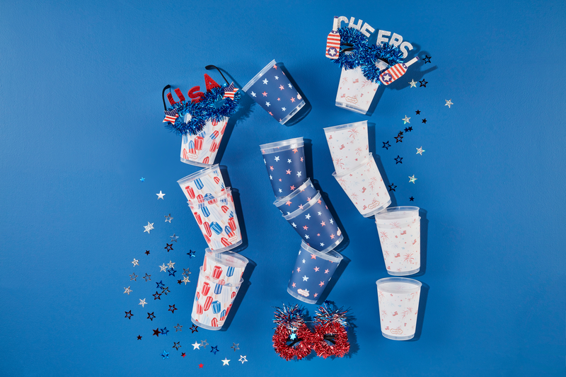 Mudpie |  Stars 4Th Of July Party Cup Set Stars 4Th Of July Party Cup Set