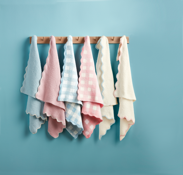 Mudpie | Pink Scallop Chenille Blanket