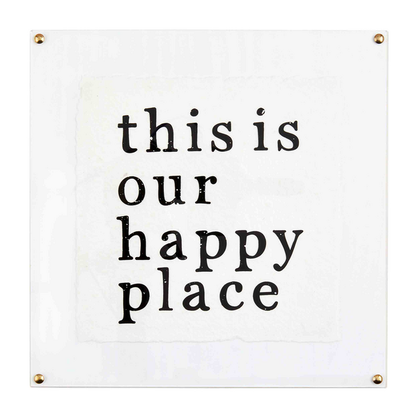 Mudpie | Happy Place Acrylic Plaque