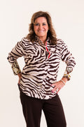 Dizzy Lizzie | Rome Shirt with Zebra Print