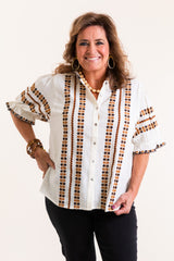 Ivy Jane | Rows of Embroidery Top