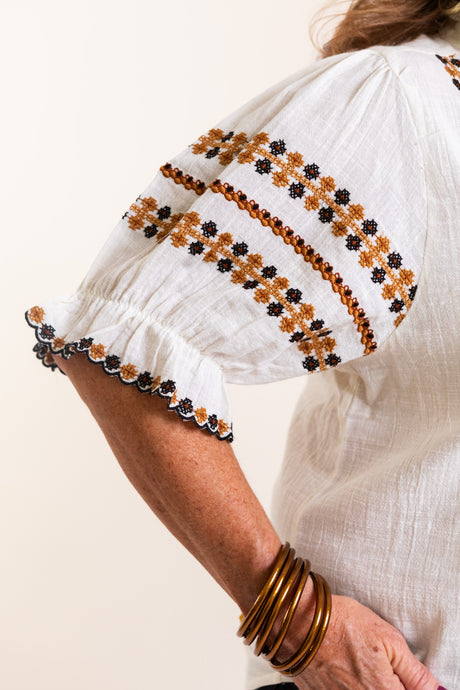 Ivy Jane | Rows of Embroidery Top