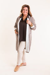 Café au Lait Open Cardigan