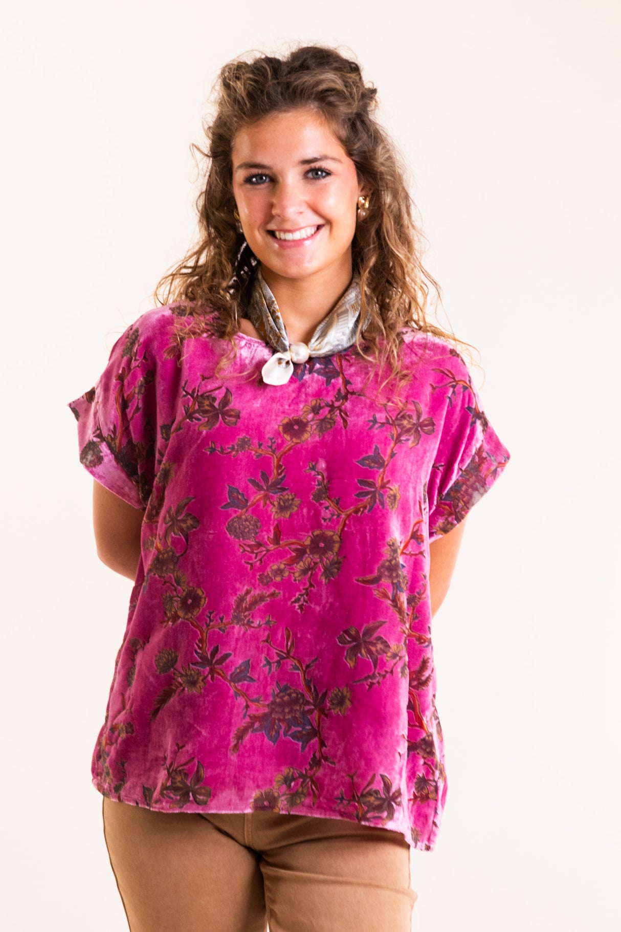 The Wildflower Velvet Top