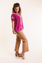 The Wildflower Velvet Top