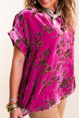 The Wildflower Velvet Top