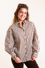 The Oxford Hour Striped Blouse