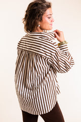 The Oxford Hour Striped Blouse