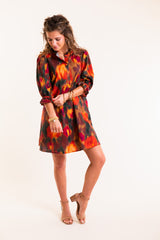 Painted Sunset Mini Dress