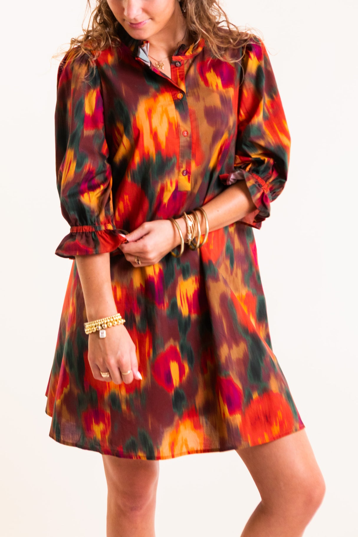 Painted Sunset Mini Dress