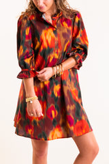 Painted Sunset Mini Dress