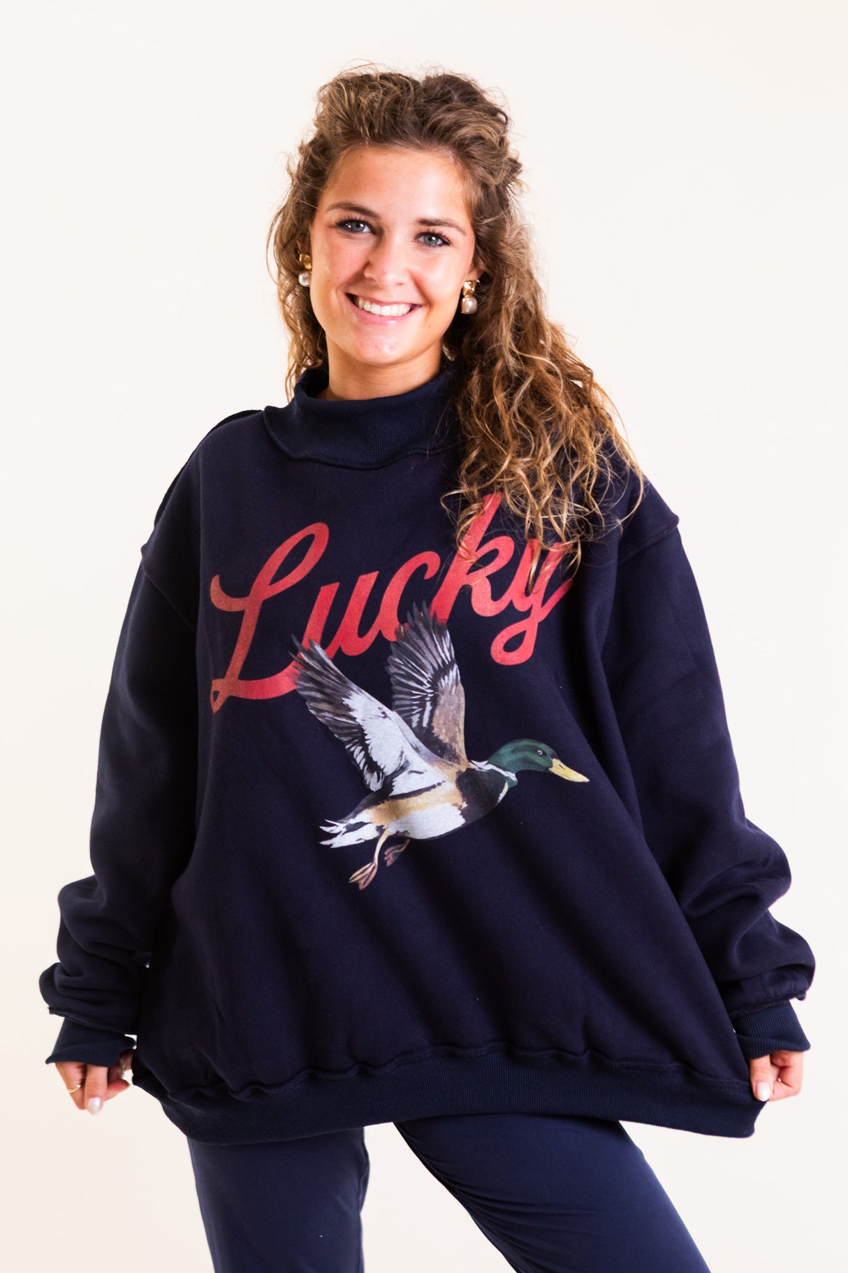 Lucky & Mallard Mockneck Sweatshirt