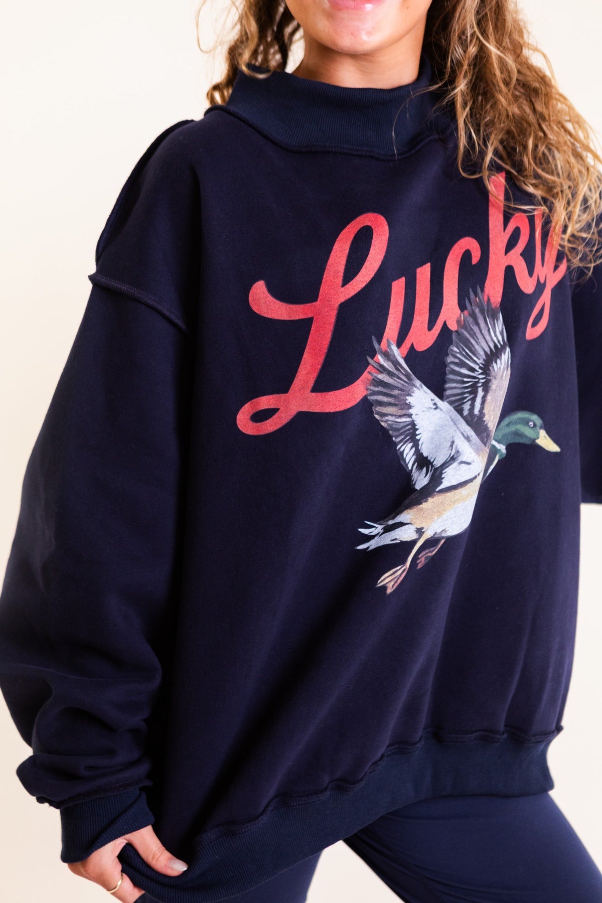 Lucky & Mallard Mockneck Sweatshirt