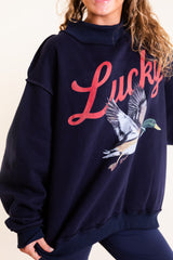 Lucky & Mallard Mockneck Sweatshirt